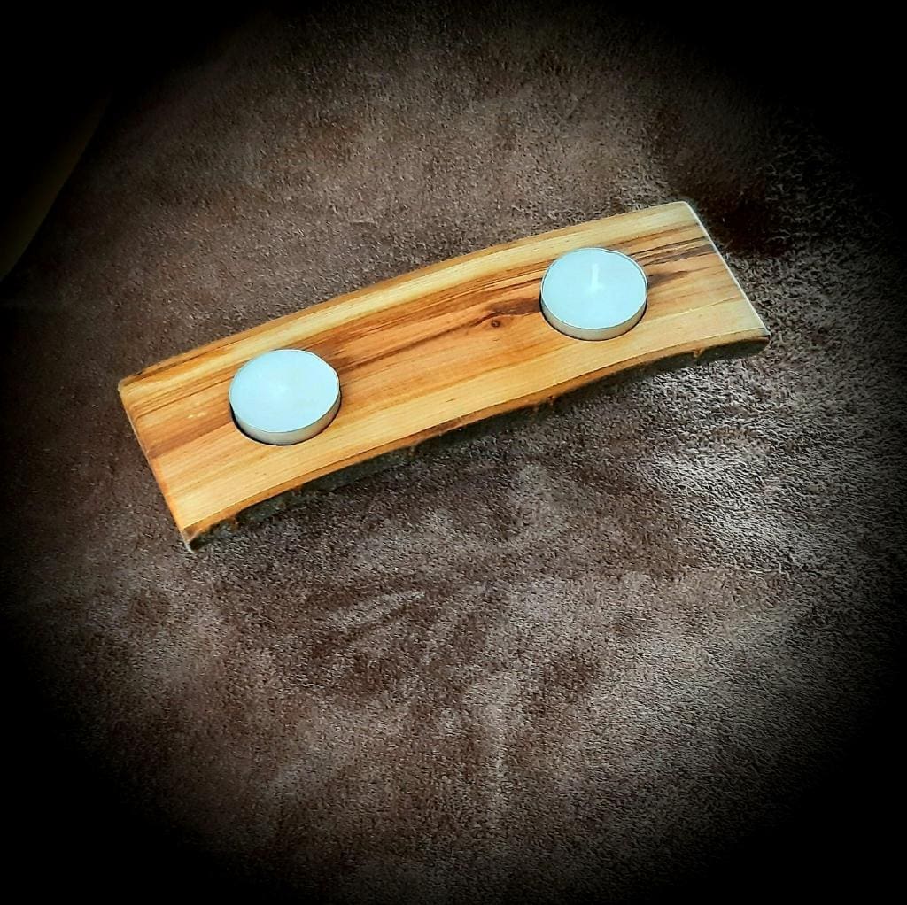 Teelichthalter aus Holz