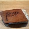 Holz-Haarspange mit Baum im Wind