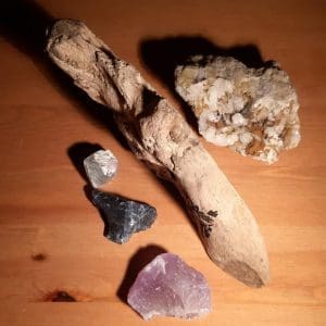 Holzbild Blume