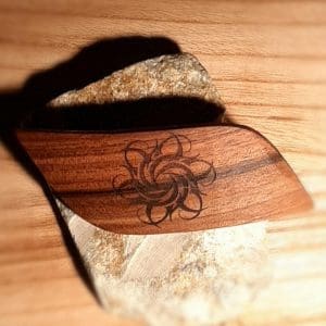 Holz-Haarspange mit Keltic
