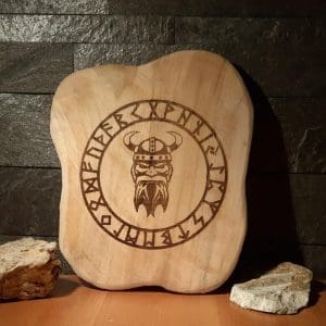 Holzbild Wikinger