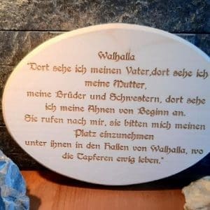 Holzschild Walhalla