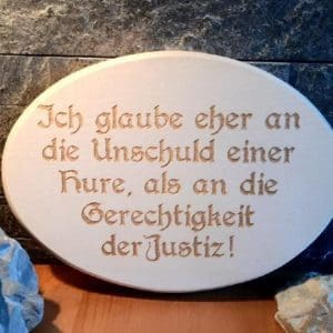 Holzschild Ich glaube