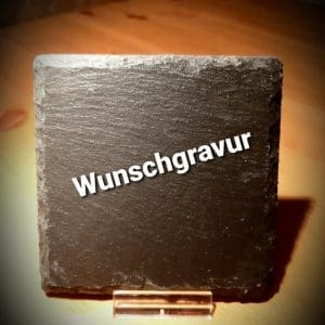 Schieferuntersetzer mit Wunschgravur