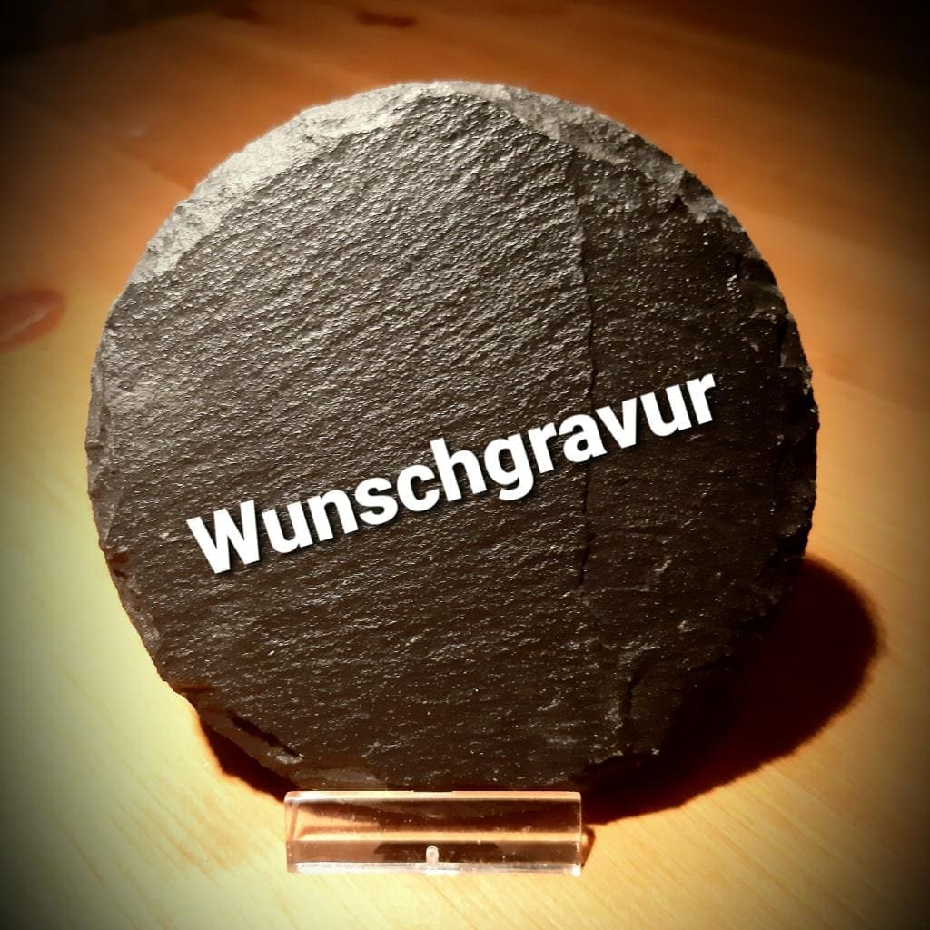 Schieferuntersetzer mit Wunschgravur
