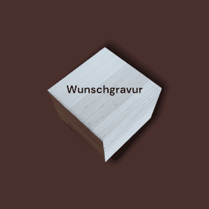 Holzbox mit Wunschgravur aus Kiefernholz 10,5×10,5cm