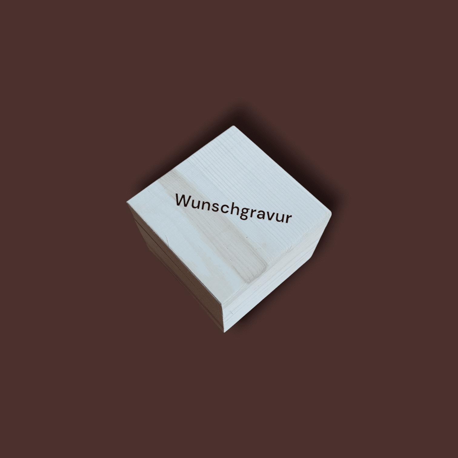 Holzbox mit Wunschgravur 9x9