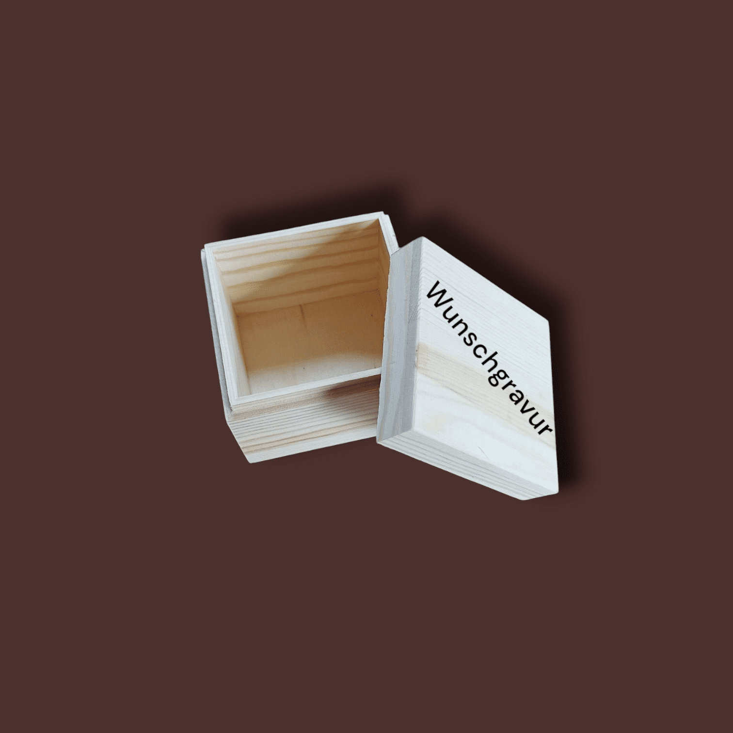 Holzbox mit Wunschgravur 9x9