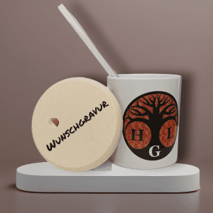 Glasdeckel aus Holz